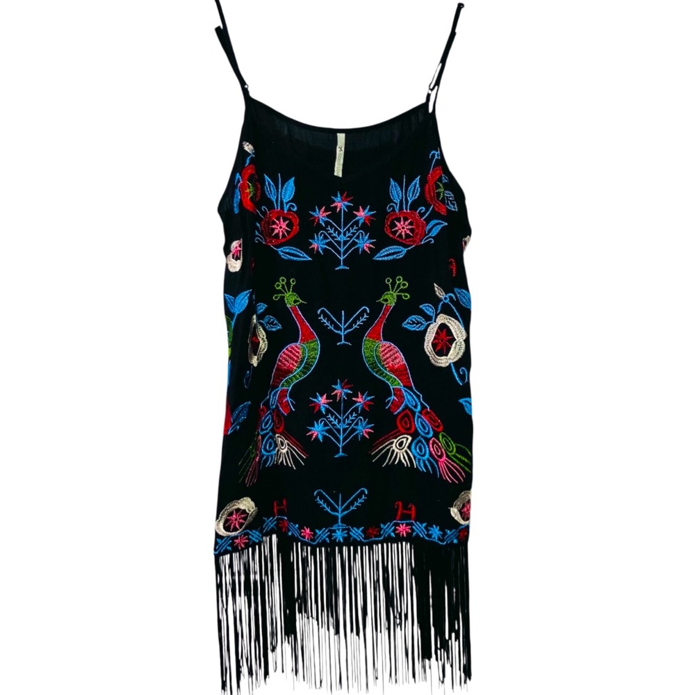 *3 for $30!* Coco Love Boho Embroidered In the Sky Top Cover Up M Art to Wear